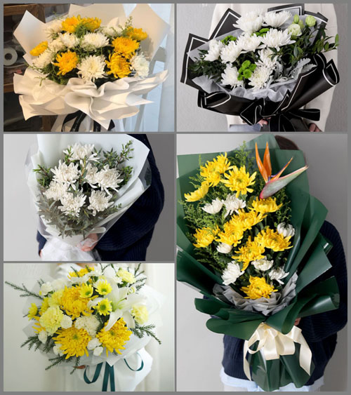 山东莱芜莱城区羊里镇中土屋村白事花束代送